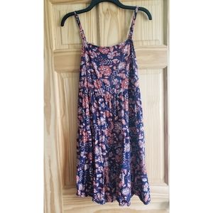 Old Navy Printed Sleeveless Tiered Dress